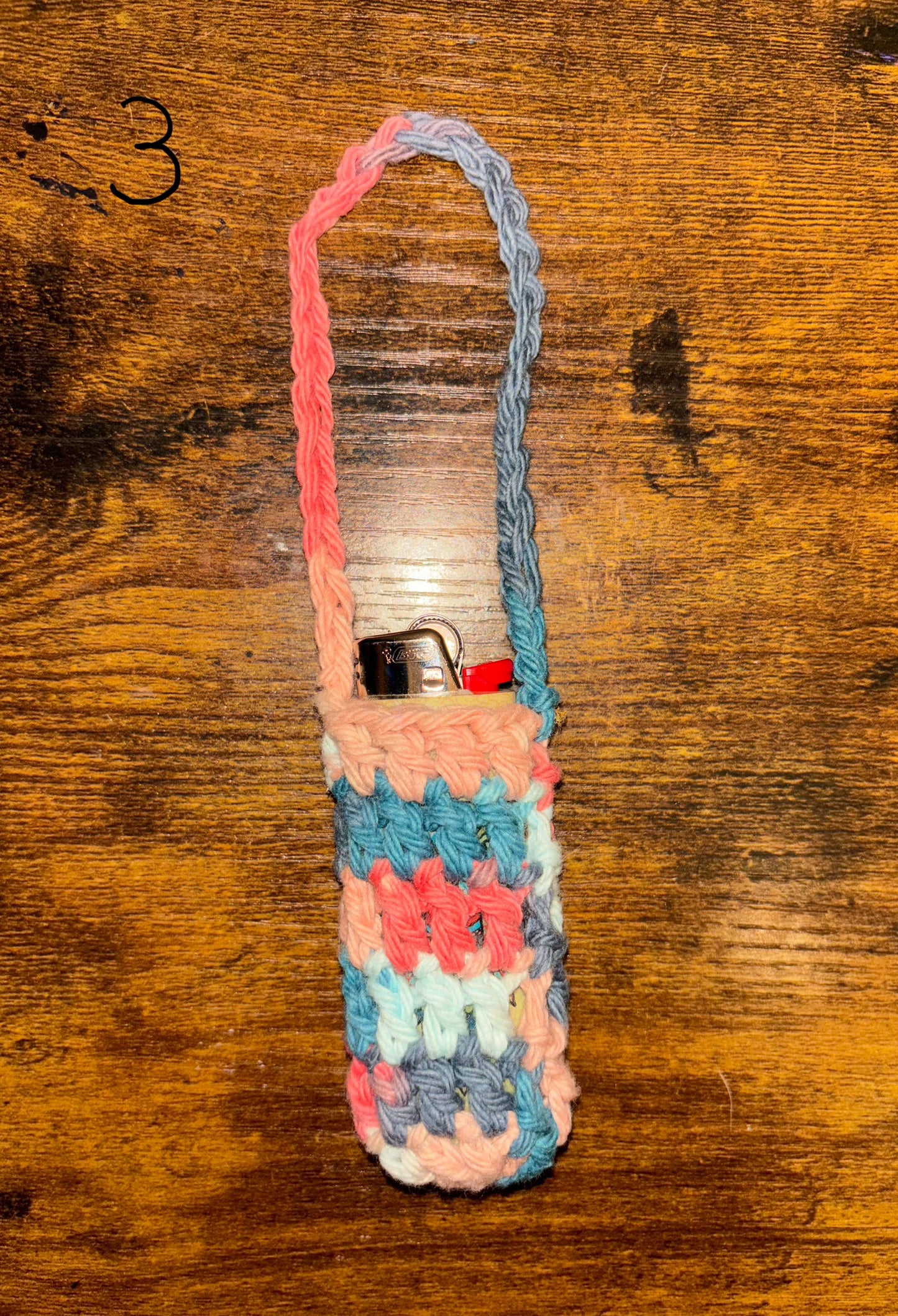 Crochet lighter holders