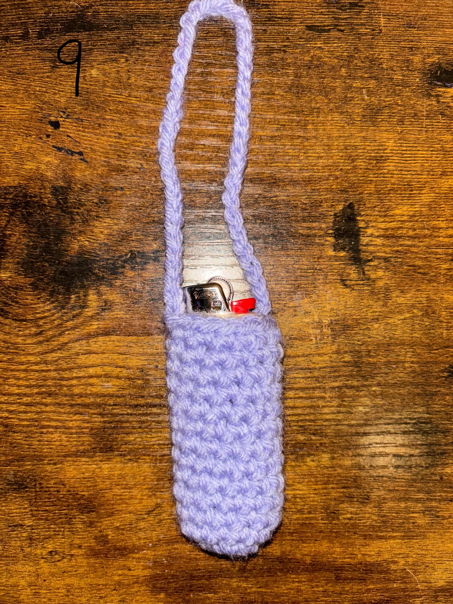 Crochet lighter holders