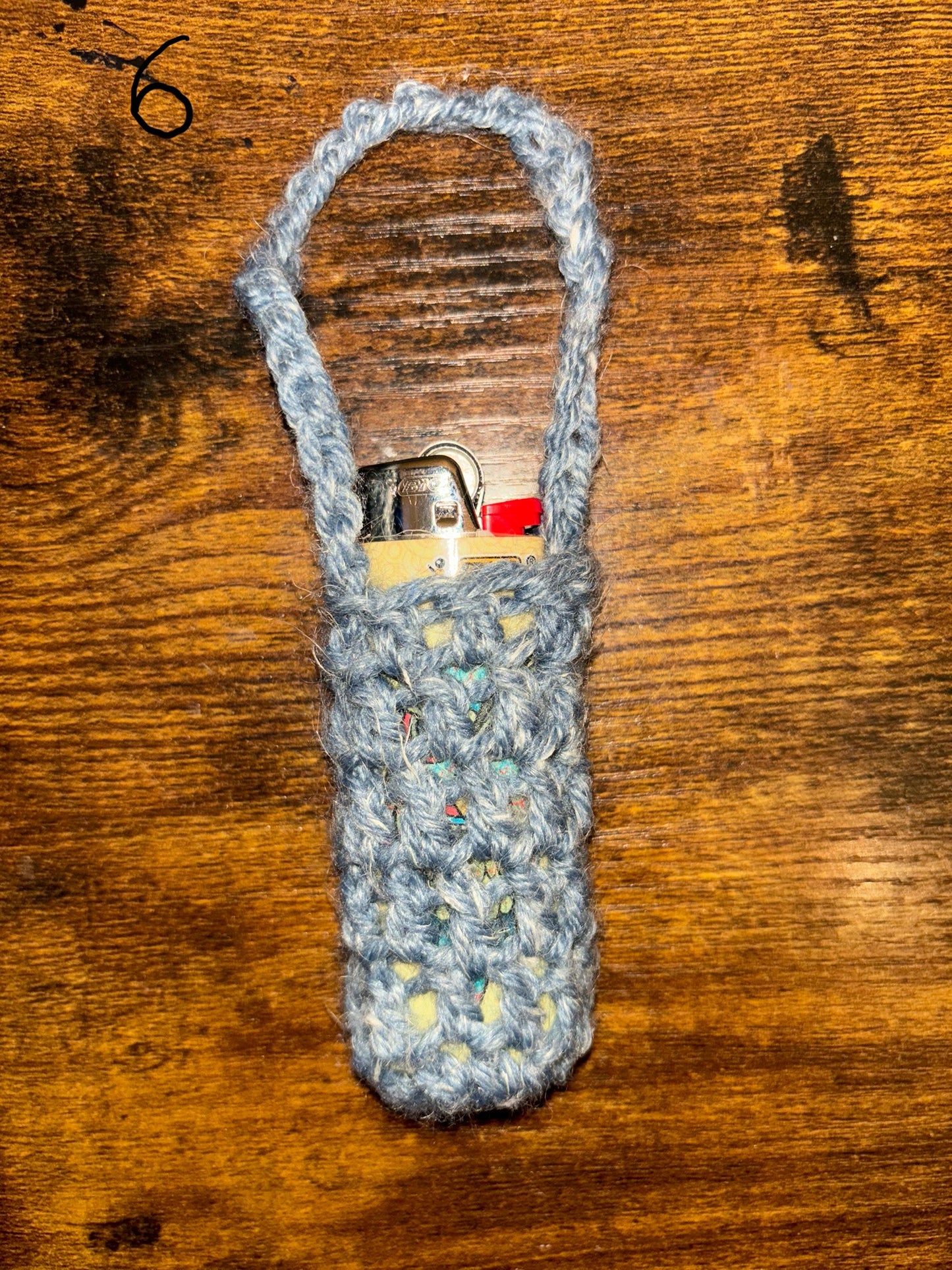 Crochet lighter holders