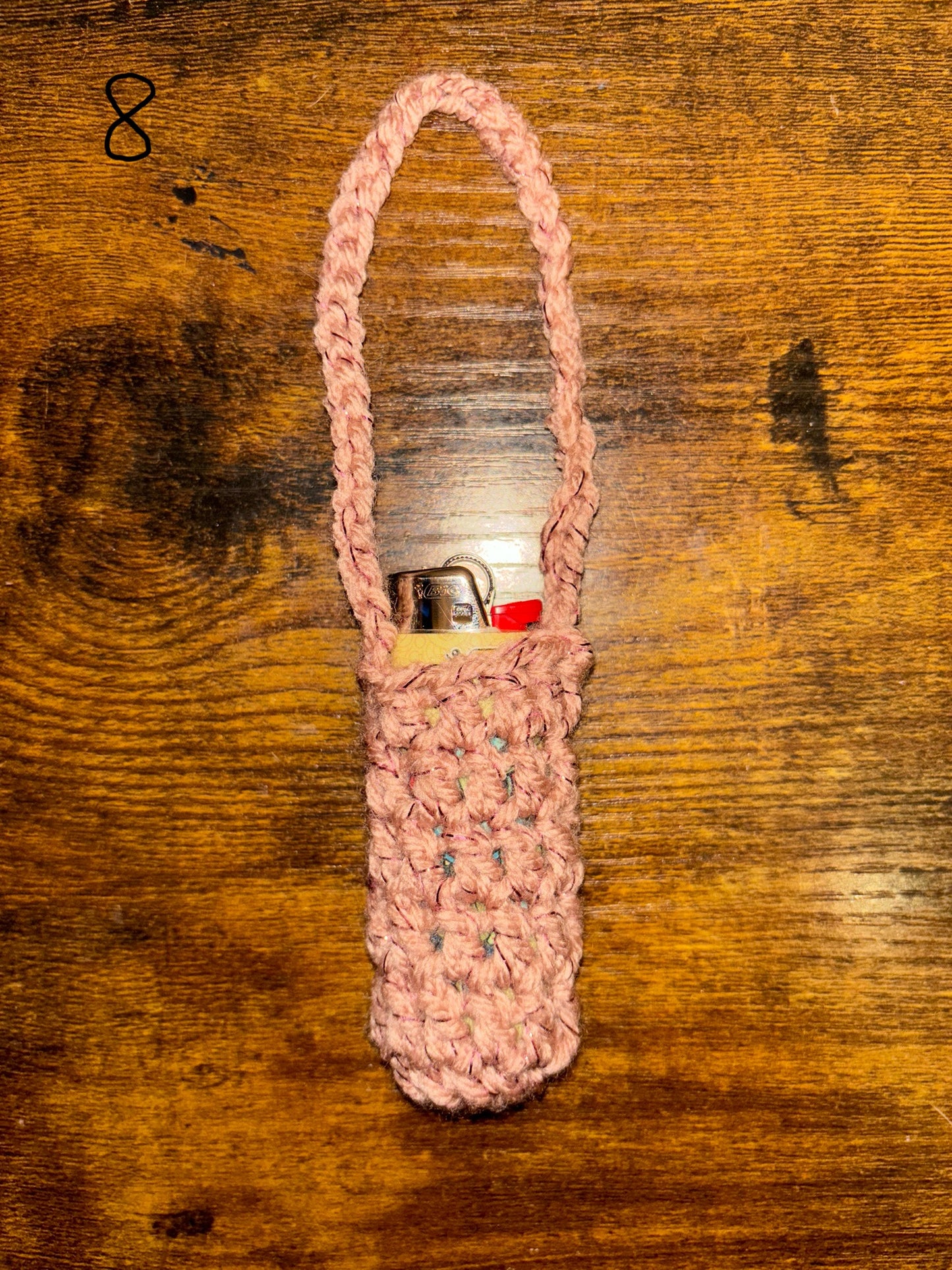 Crochet lighter holders